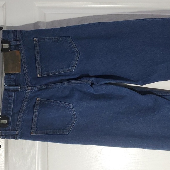 ZARA The New Daddy Straight Leg Raw Hem Jeans Size 6 - Picture 8 of 16